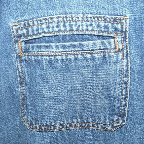 Old Navy High Rise Baggy Wide Leg Jeans w/ Front Pockets Women's Size 18 - Picture 3 of 5